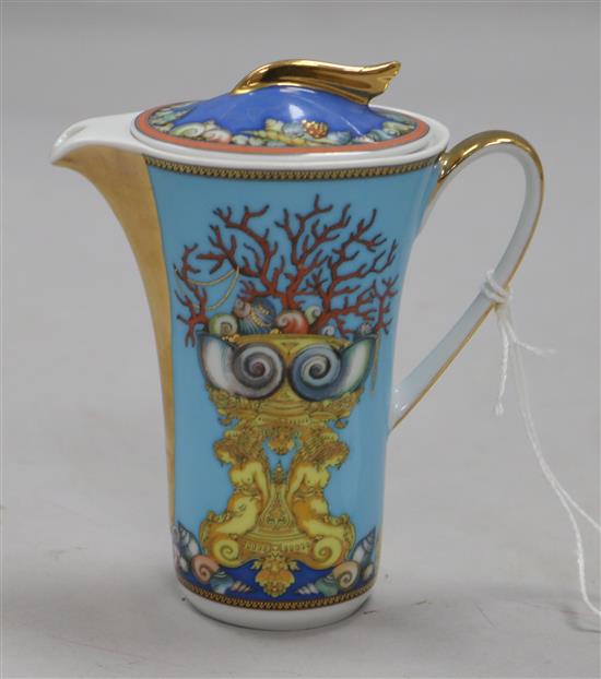 A Versace Rosenthal La Tresor De La Mere miniature coffee pot